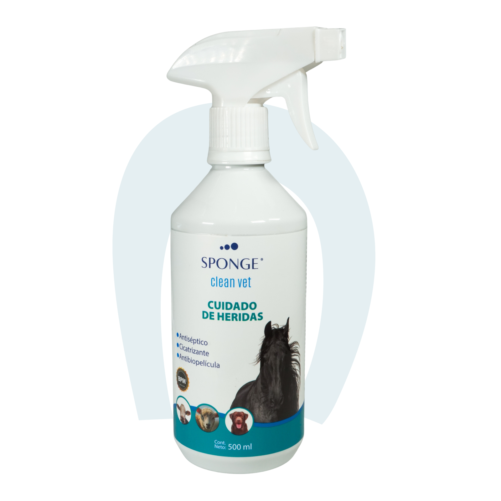 Sponge Clean Vet, Cuidado de Heridas, Equinos