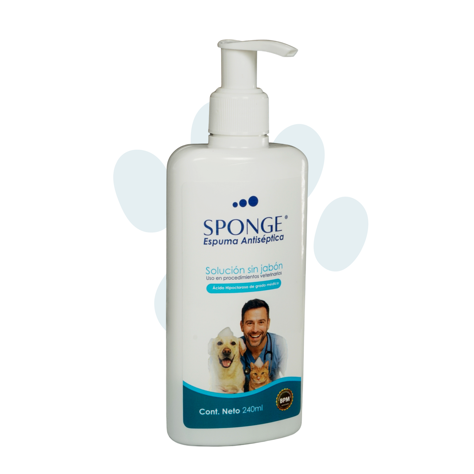 Sponge Espuma Antiséptica, Solución sin jabón ni detergentes