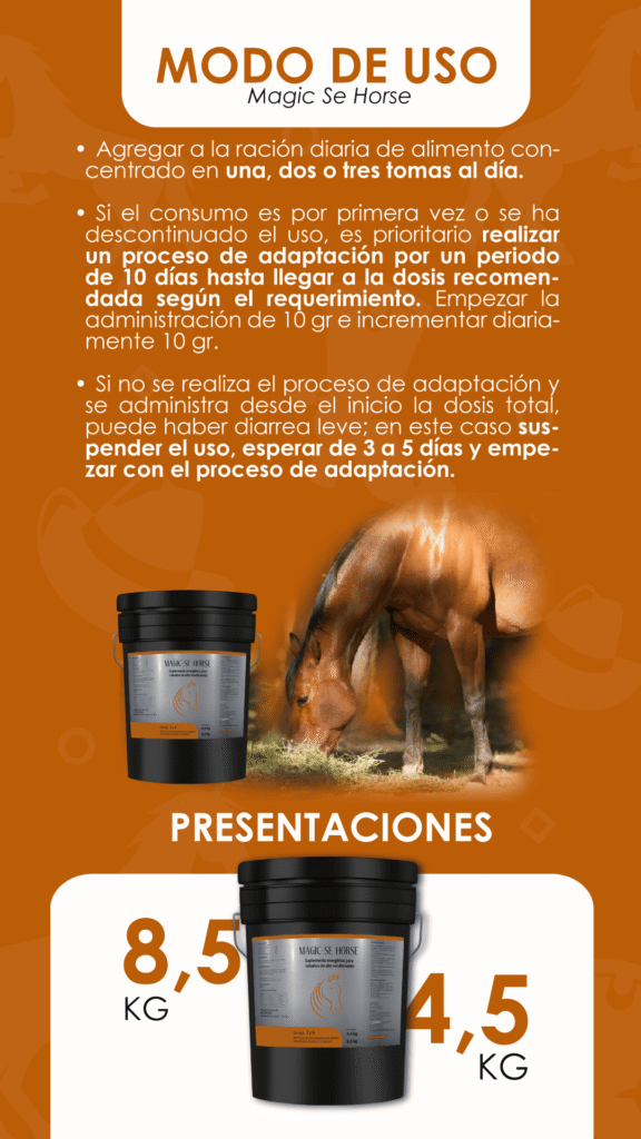 Magic Se Horse, Suplemento energético, Vitaminas, Equinos
